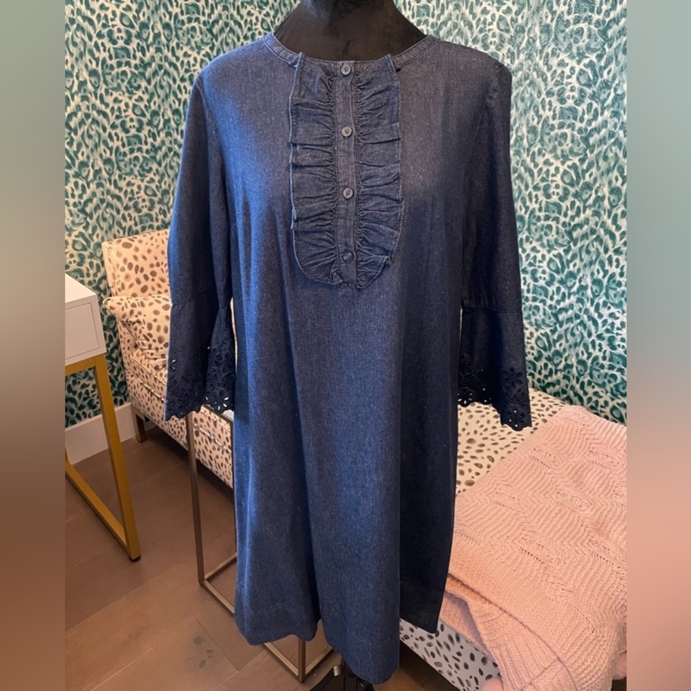 Draper James Navy Blue Dress